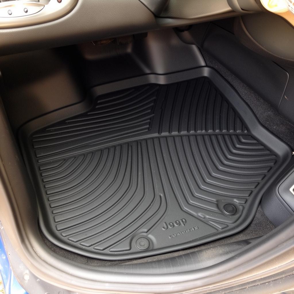 Tapete instalado no Jeep Compass 2023